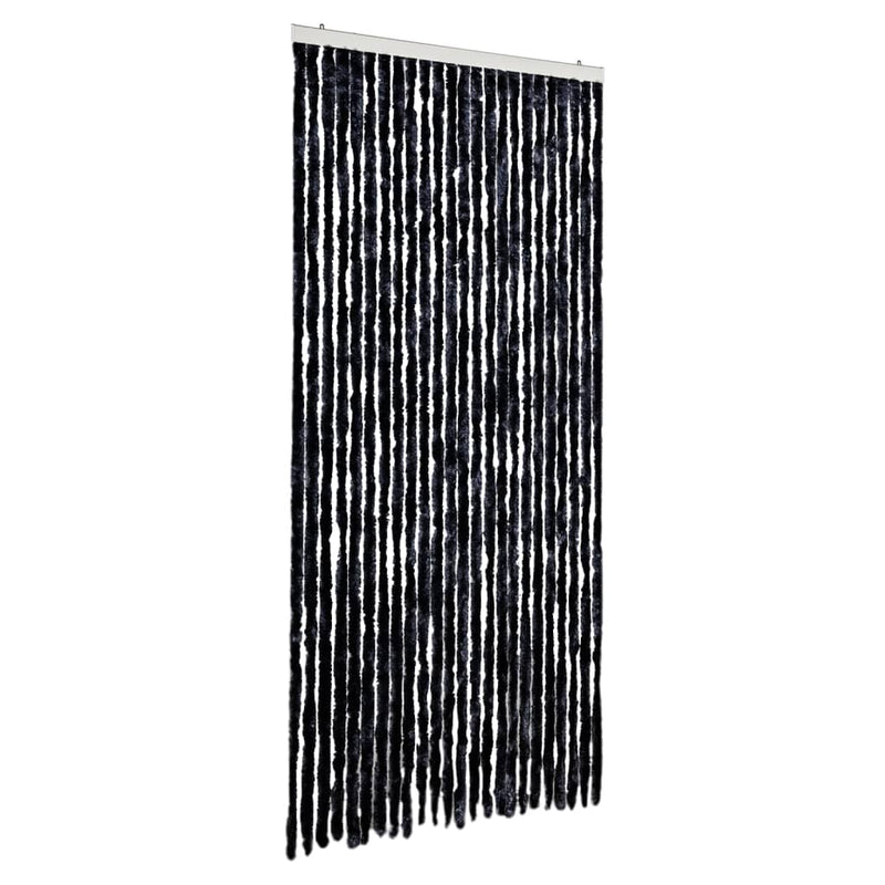 Load image into Gallery viewer, Vidaxl vliegengordijn 100x200 cm chenille antracietkleurig