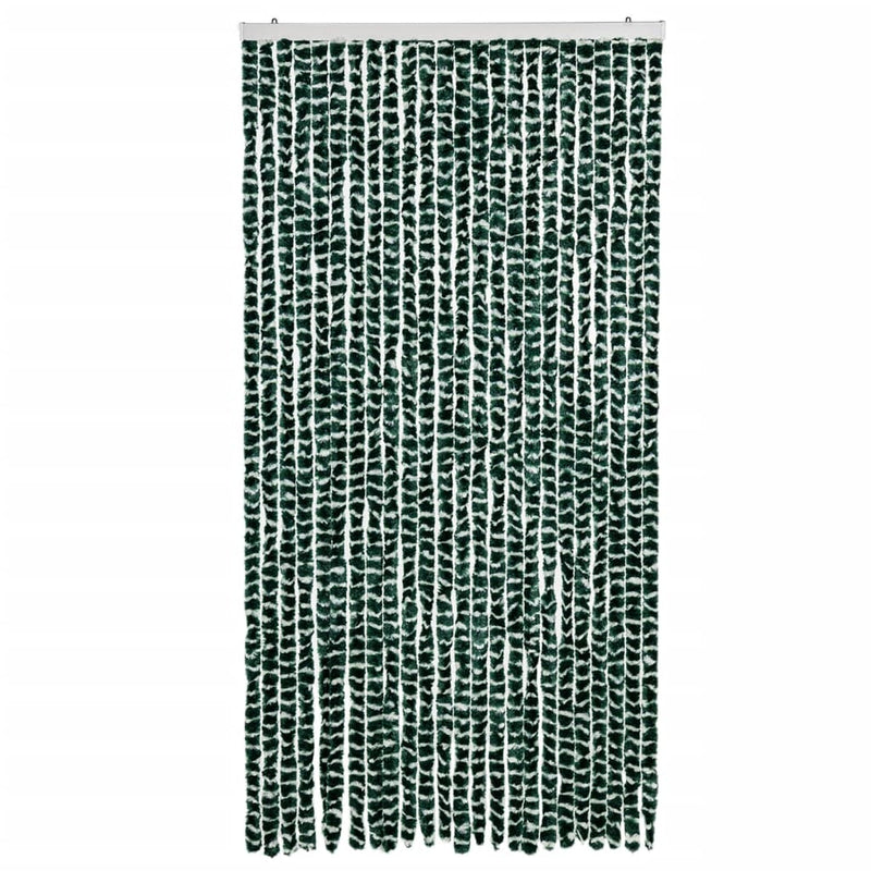Load image into Gallery viewer, Vidaxl vliegengordijn 100x200 cm chenille groen en wit