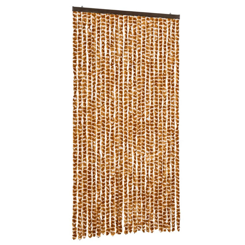 Load image into Gallery viewer, Vidaxl vliegengordijn 100x230 cm chenille okerkleurig en wit