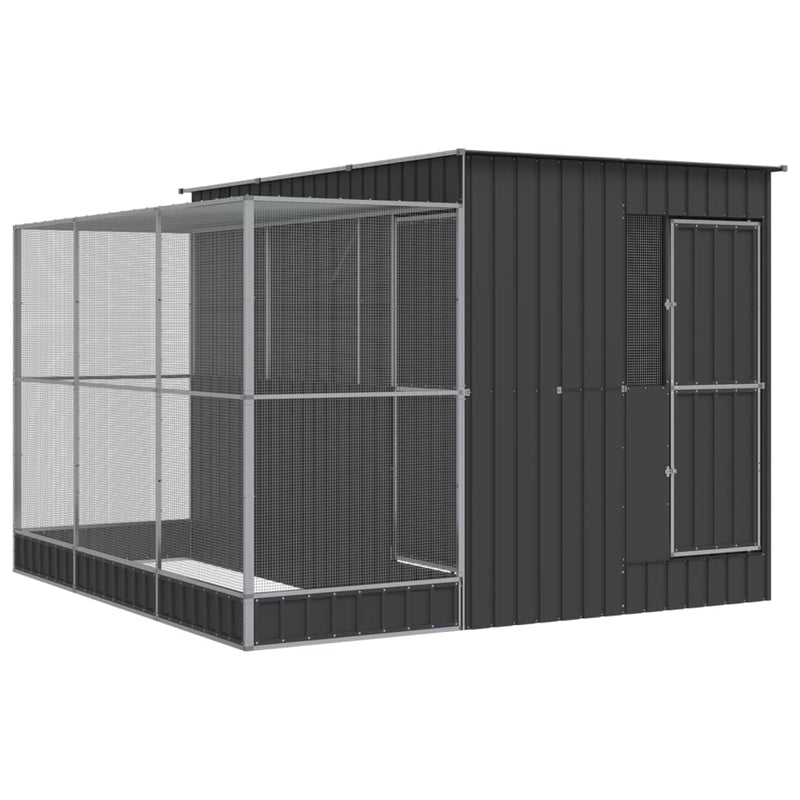 Load image into Gallery viewer, VidaXL Volière met verlengstuk 290x303x216 cm staal zilverkleurig