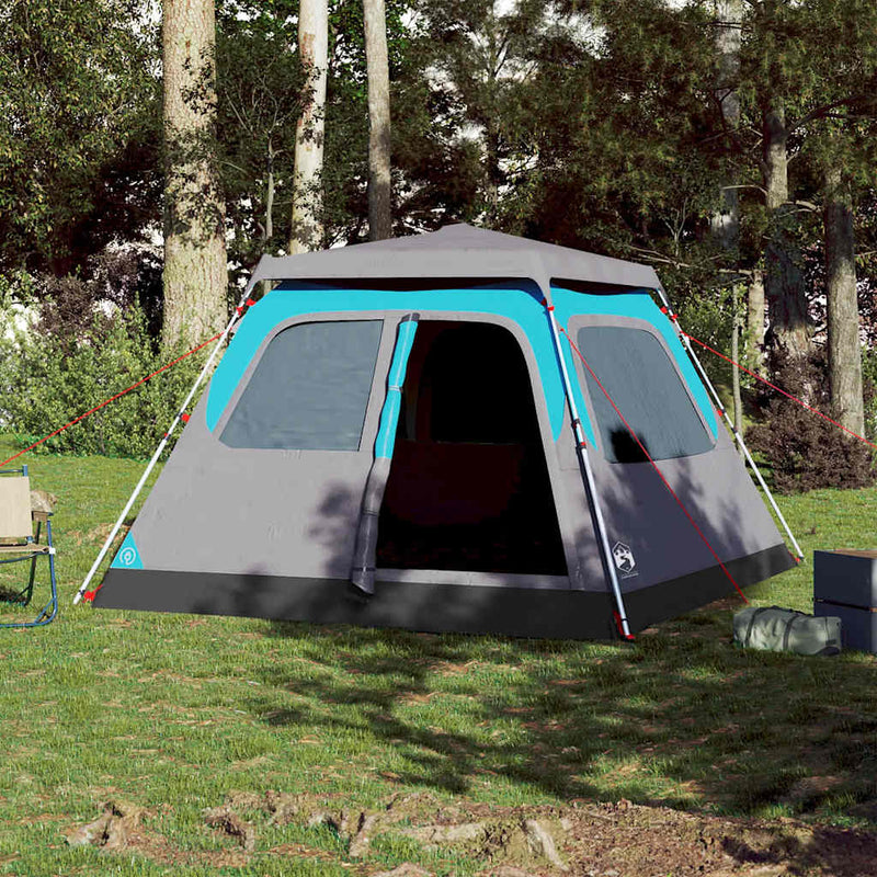 Load image into Gallery viewer, Vidaxl koepeltent 6-persoons snelontgrendeling blauw
