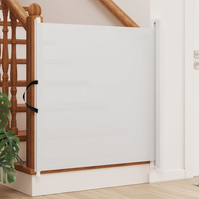 Cargue la imagen en el visor de la galería, Vidaxl huisdierenhek uittrekbaar 82,5x125 cm wit