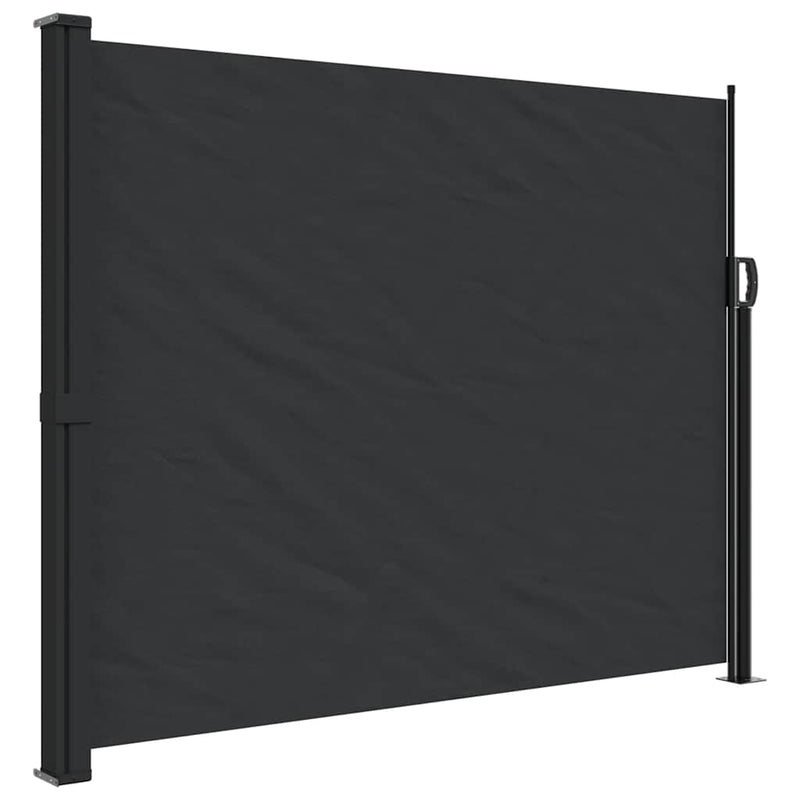 Laden Sie das Bild in Galerie -Viewer, Vidaxl windscherm uittrekbaar 160x300 cm zwart