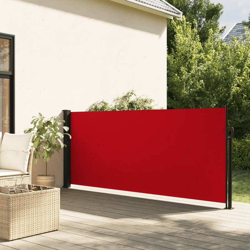 Load image into Gallery viewer, Vidaxl windscherm uittrekbaar 120x500 cm rood