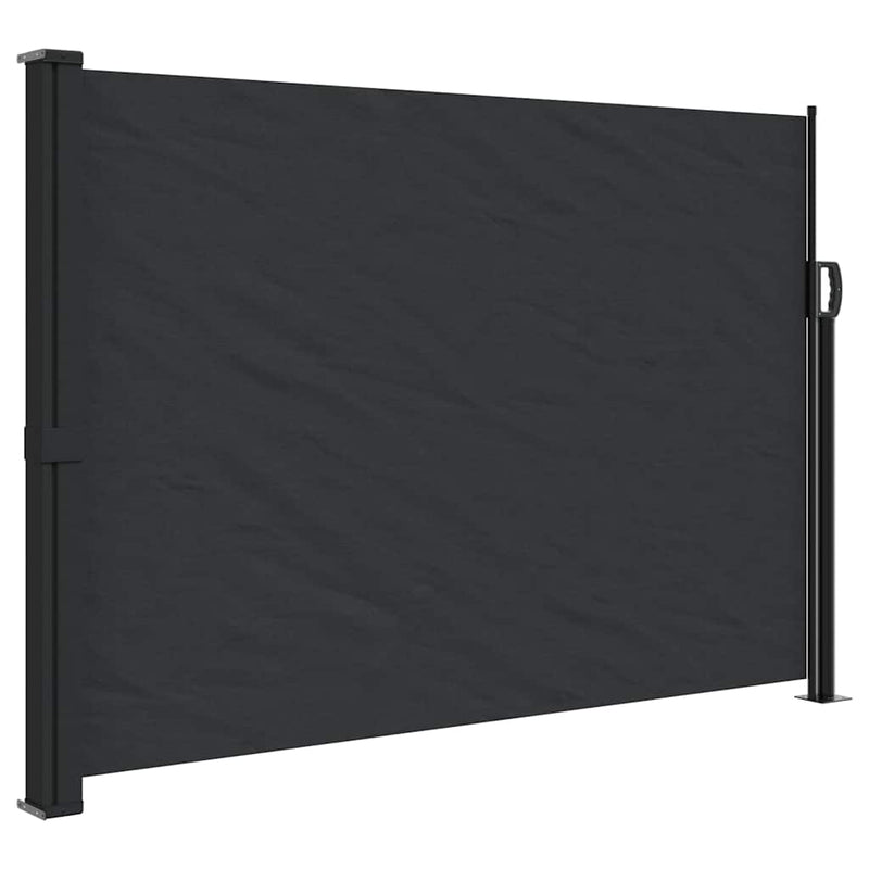 Cargue la imagen en el visor de la galería, Vidaxl windscherm uittrekbaar 140x500 cm zwart