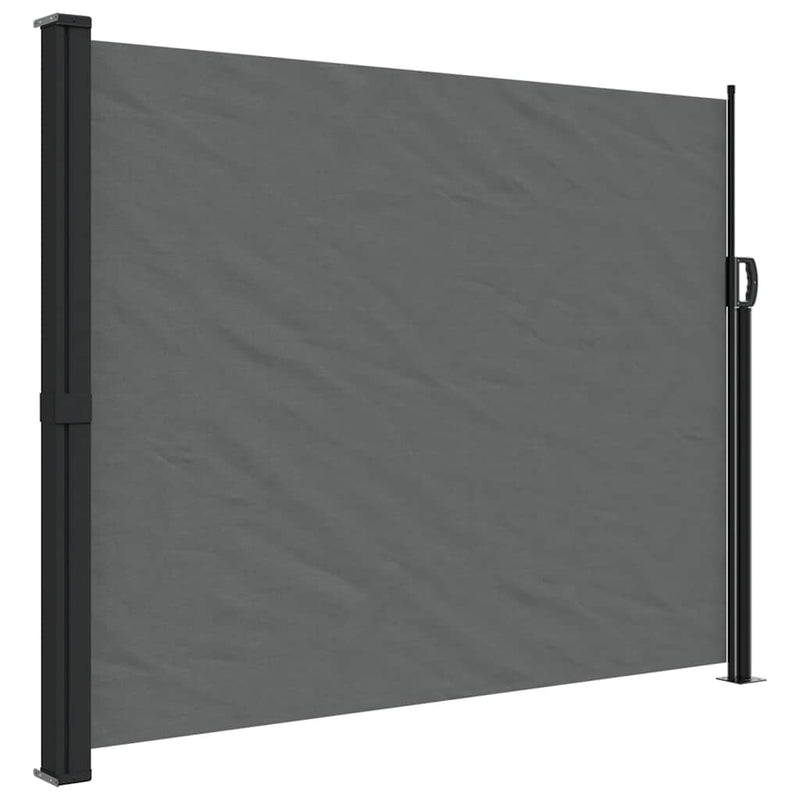 Afbeelding laden in galerijviewer, Vidaxl windscherm uittrekbaar 160x500 cm antracietkleurig