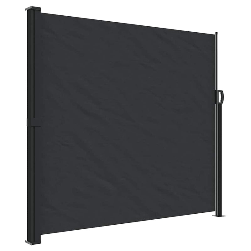 Cargue la imagen en el visor de la galería, Vidaxl windscherm uittrekbaar 180x500 cm zwart
