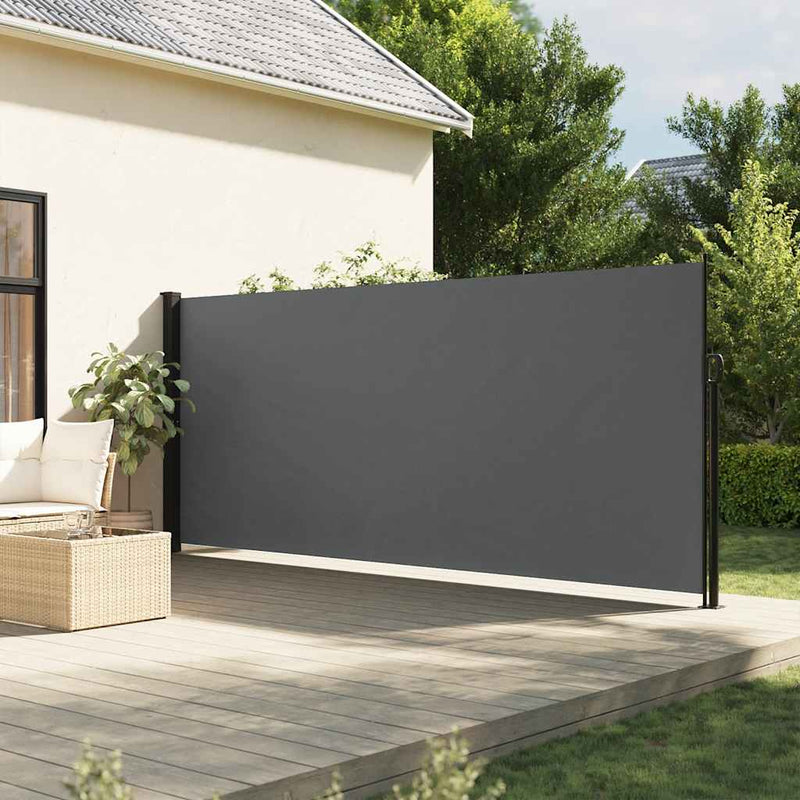 ギャラリービューアに画像をロードする, Vidaxl windscherm uittrekbaar 180x500 cm antracietkleurig