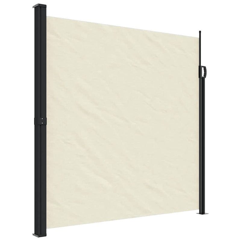 Cargue la imagen en el visor de la galería, Vidaxl windscherm uittrekbaar 200x500 cm crèmekleurig