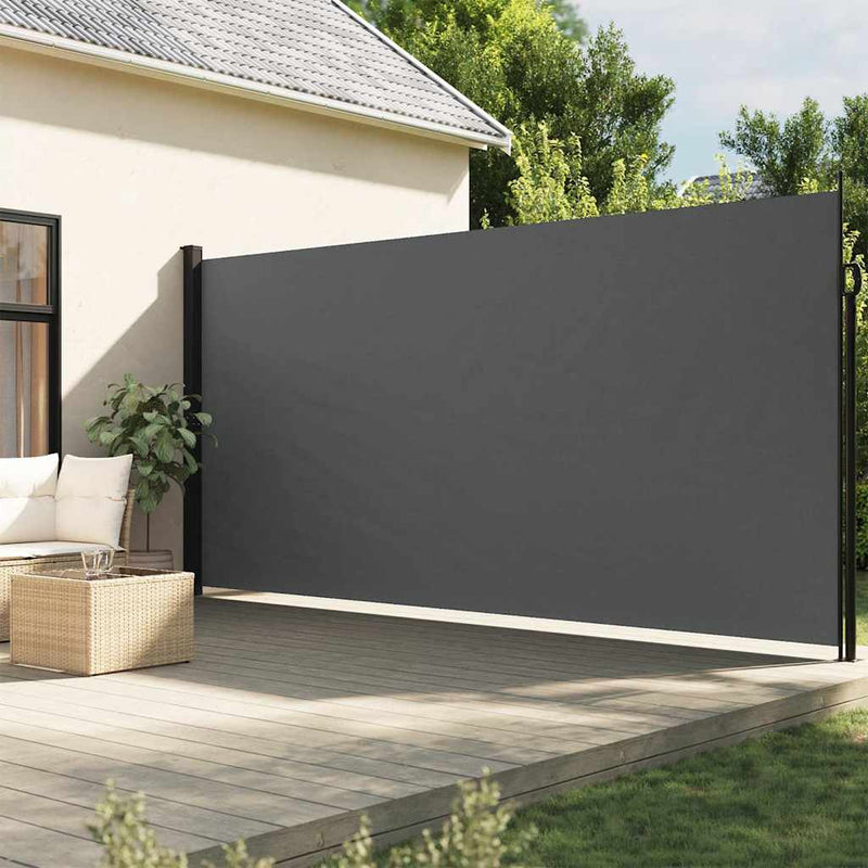 Chargez l'image dans la visionneuse de la galerie, Vidaxl windscherm uittrekbaar 220x500 cm antracietkleurig
