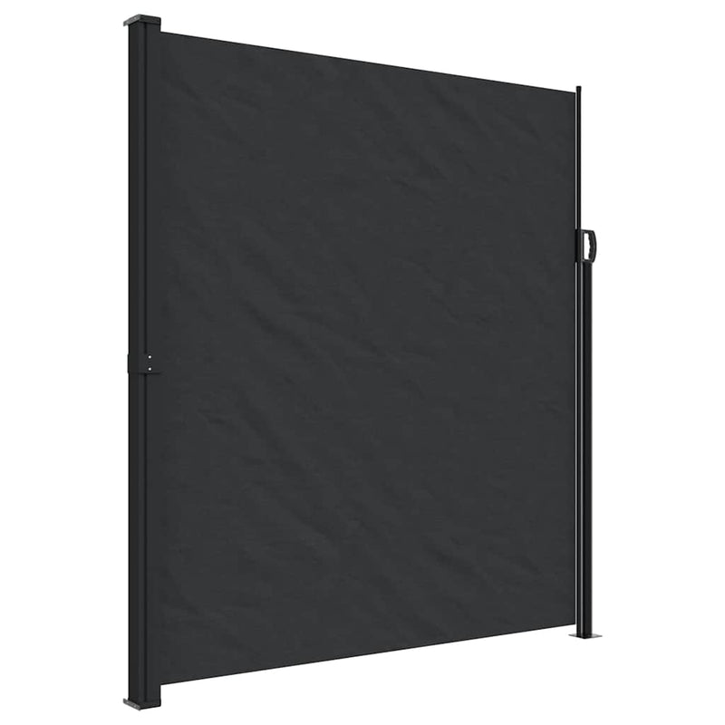 Chargez l'image dans la visionneuse de la galerie, Vidaxl windscherm uittrekbaar 220x600 cm zwart