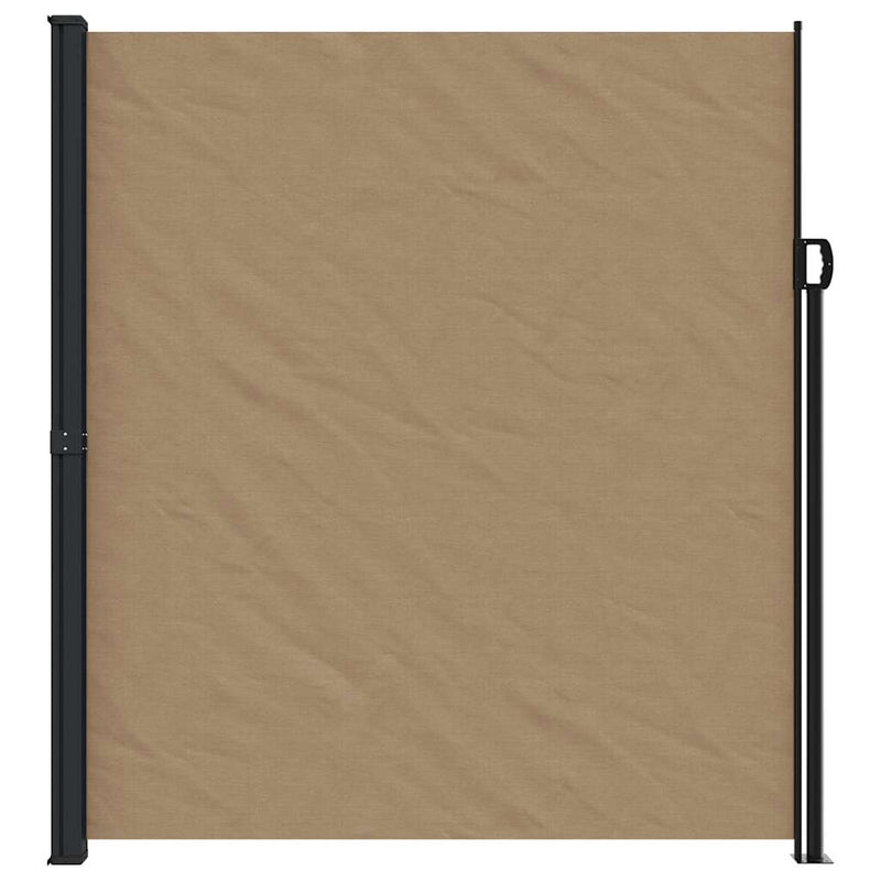Afbeelding laden in galerijviewer, Vidaxl windscherm uittrekbaar 220x600 cm taupe