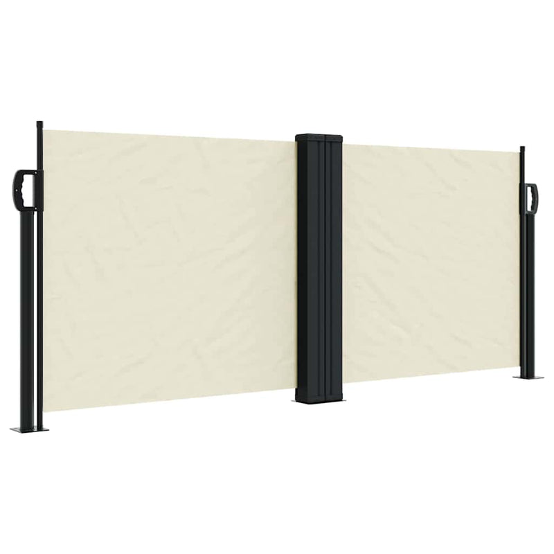 Load image into Gallery viewer, Vidaxl windscherm uittrekbaar 100x600 cm crème
