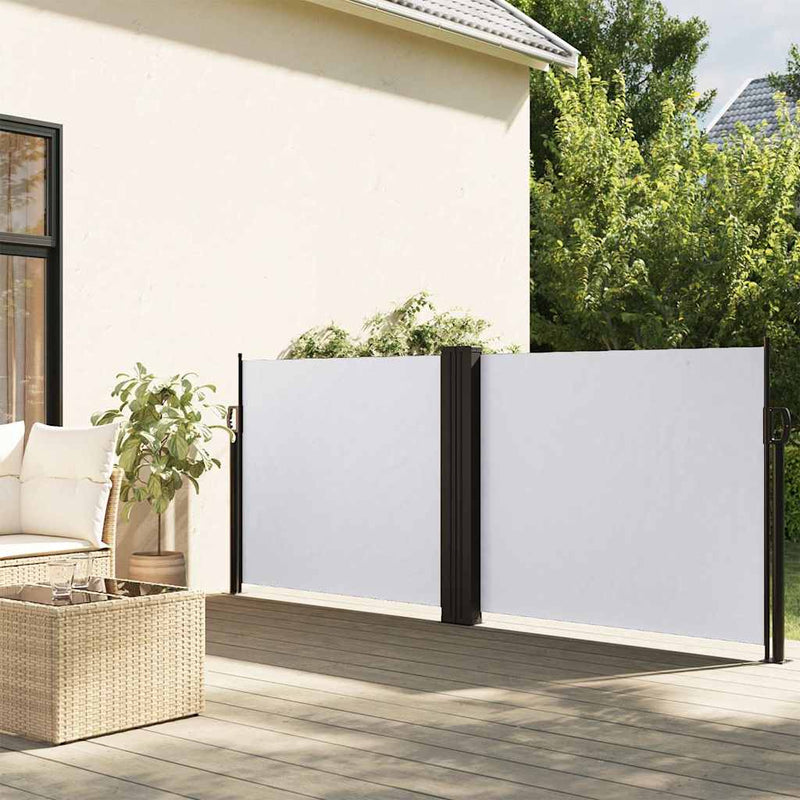 Load image into Gallery viewer, Vidaxl windscherm uittrekbaar 100x600 cm wit