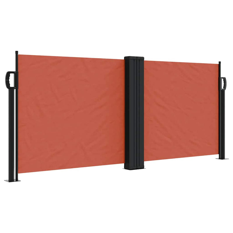 Load image into Gallery viewer, Vidaxl windscherm uittrekbaar 100x600 cm terracottakleurig