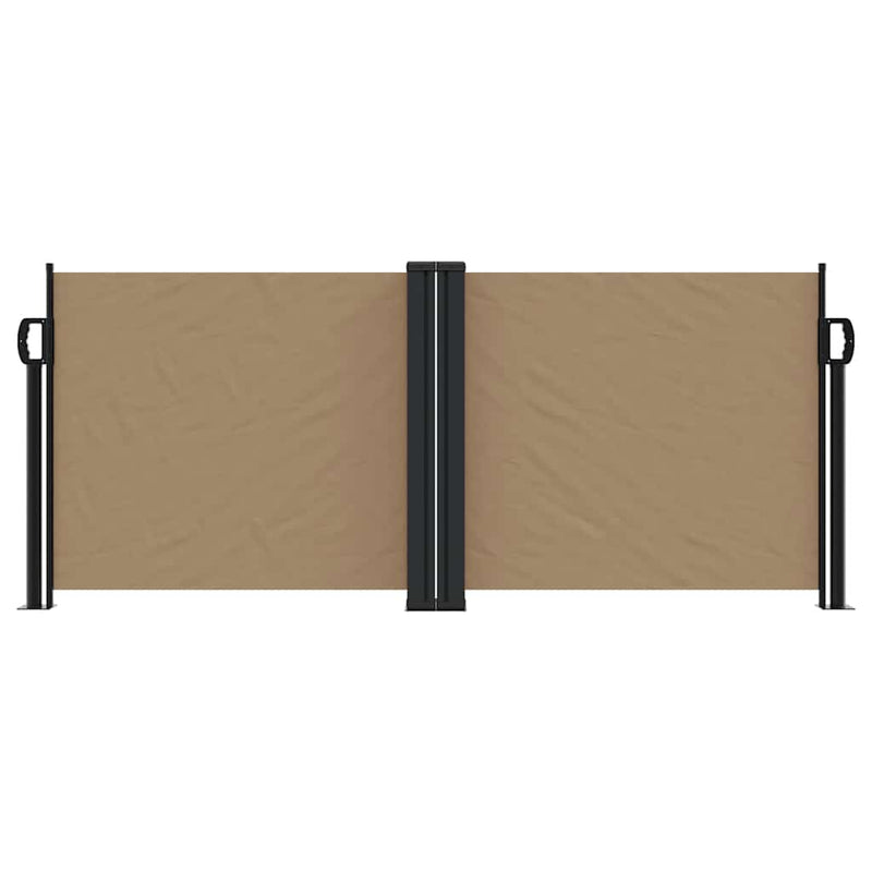 Load image into Gallery viewer, Vidaxl windscherm uittrekbaar 100x600 cm taupe