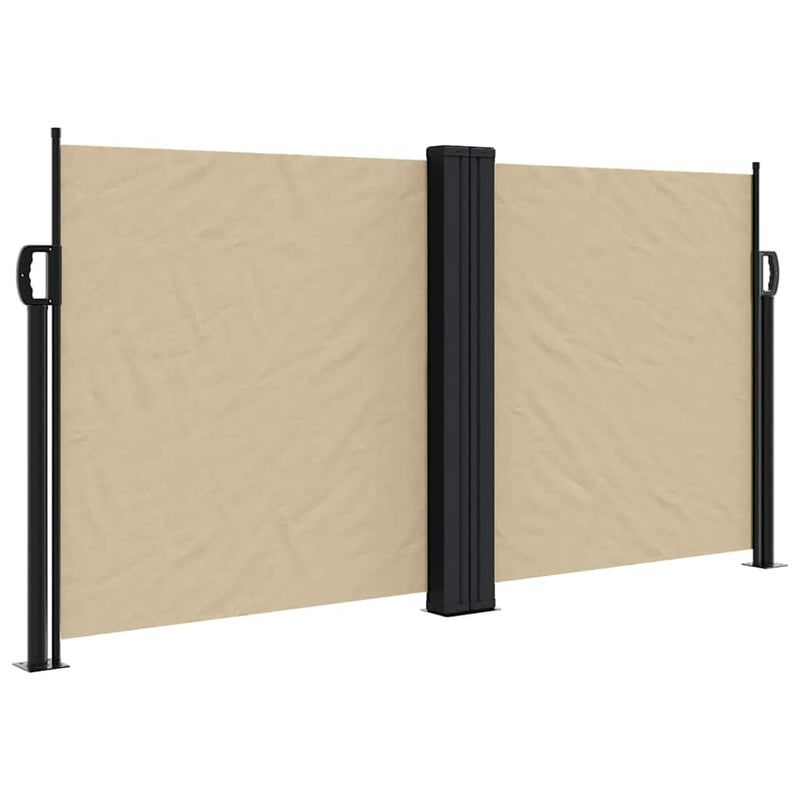 Load image into Gallery viewer, Vidaxl windscherm uittrekbaar 120x600 cm beige