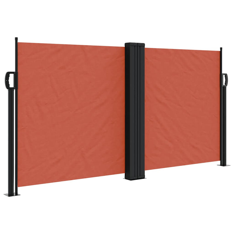 Load image into Gallery viewer, Vidaxl windscherm uittrekbaar 120x600 cm terracotta