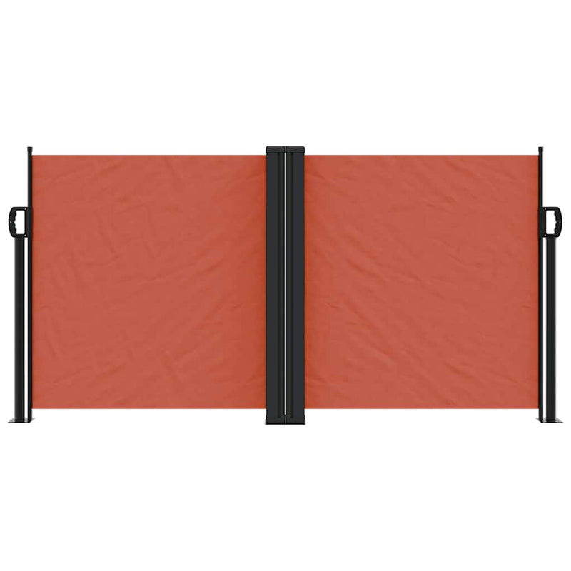 Load image into Gallery viewer, Vidaxl windscherm uittrekbaar 120x600 cm terracotta