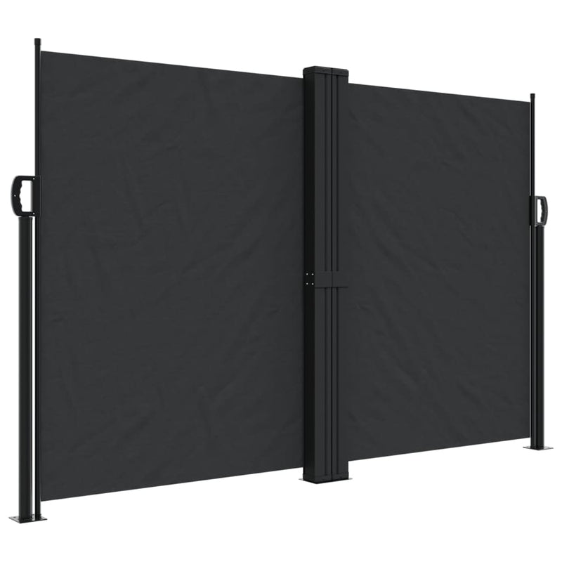 Load image into Gallery viewer, Vidaxl windscherm uittrekbaar 160x600 cm zwart