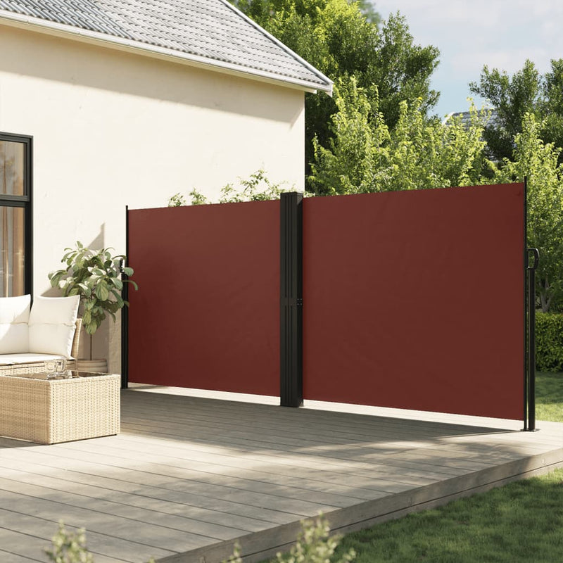 Load image into Gallery viewer, Vidaxl windscherm uittrekbaar 180x600 cm bruin
