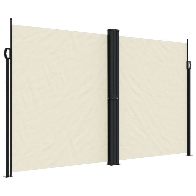 Load image into Gallery viewer, Vidaxl windscherm uittrekbaar 200x600 cm crèmekleurig