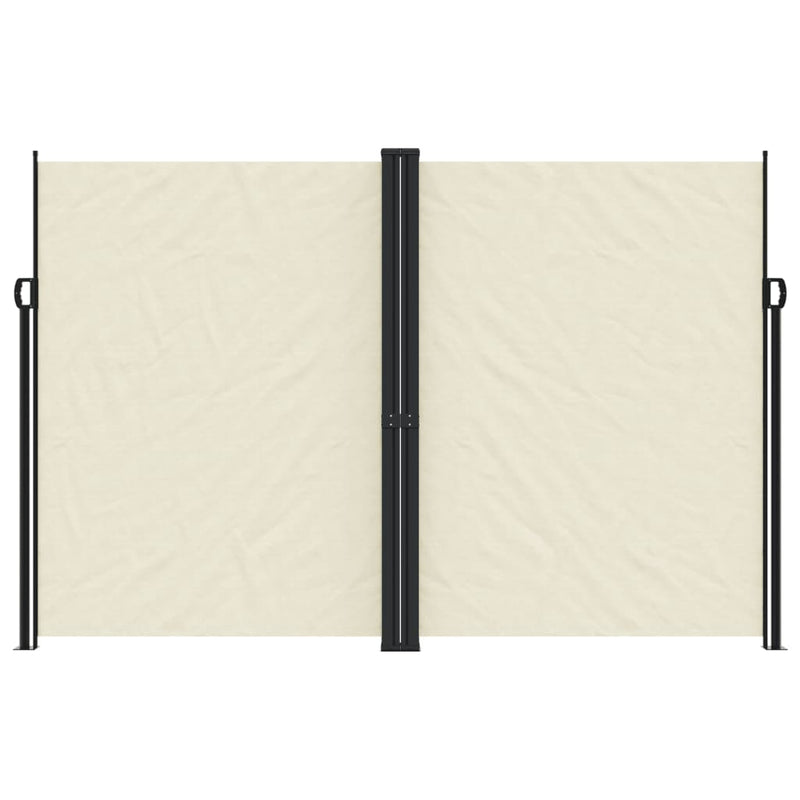 Load image into Gallery viewer, Vidaxl windscherm uittrekbaar 220x600 cm crèmekleurig