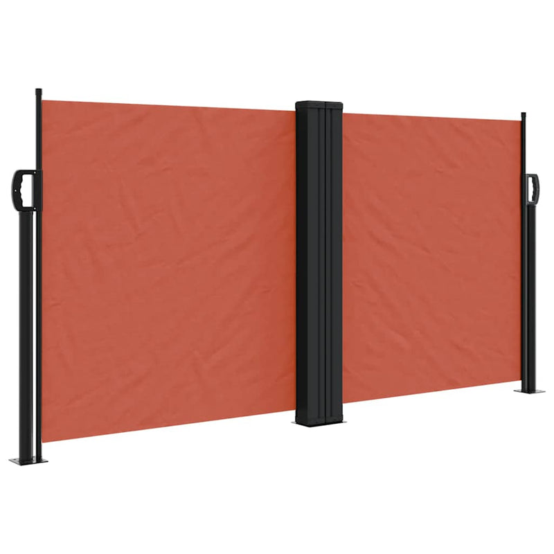 Load image into Gallery viewer, Vidaxl windscherm uittrekbaar 120x1000 cm terracottakleurig