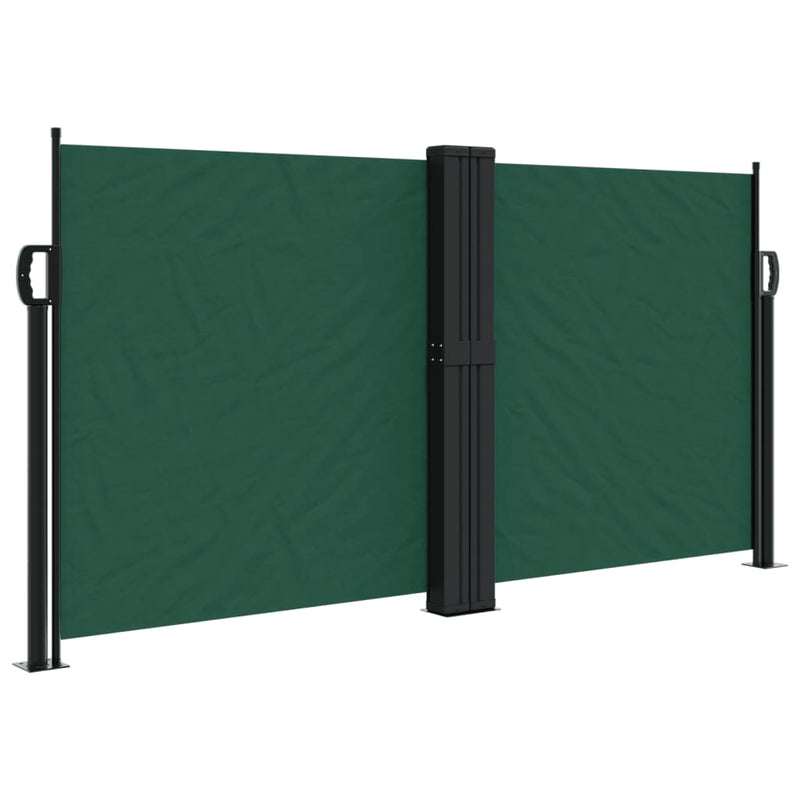 Load image into Gallery viewer, Vidaxl windscherm uittrekbaar 120x1000 cm donkergroen