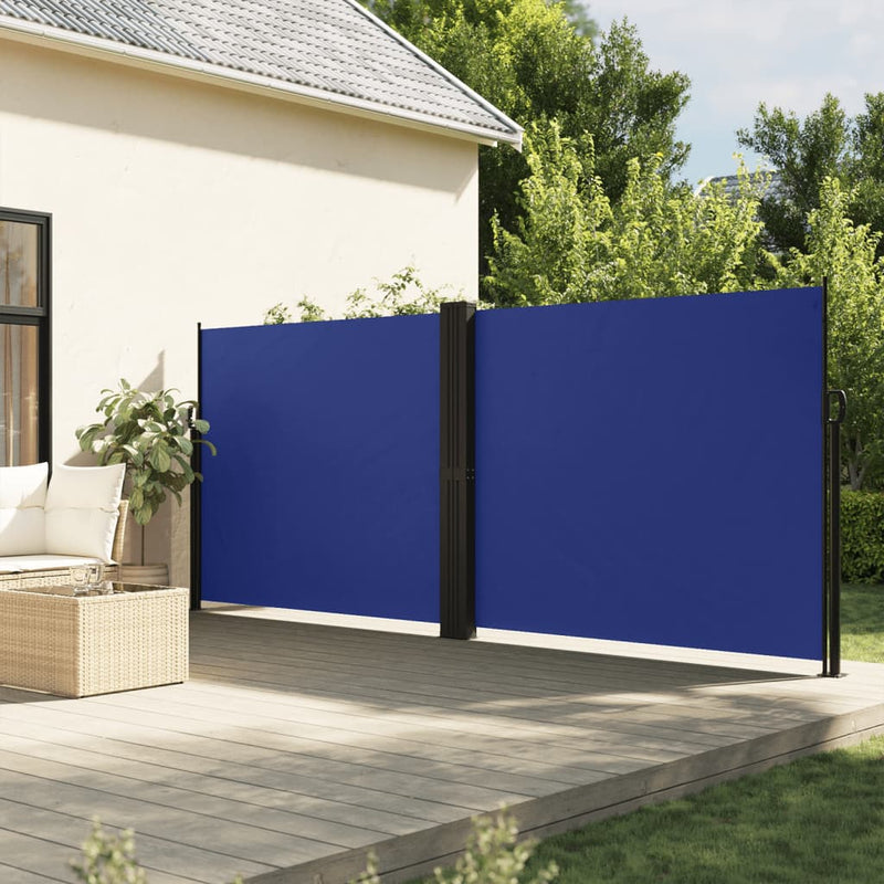 Load image into Gallery viewer, Vidaxl windscherm uittrekbaar 160x1000 cm blauw