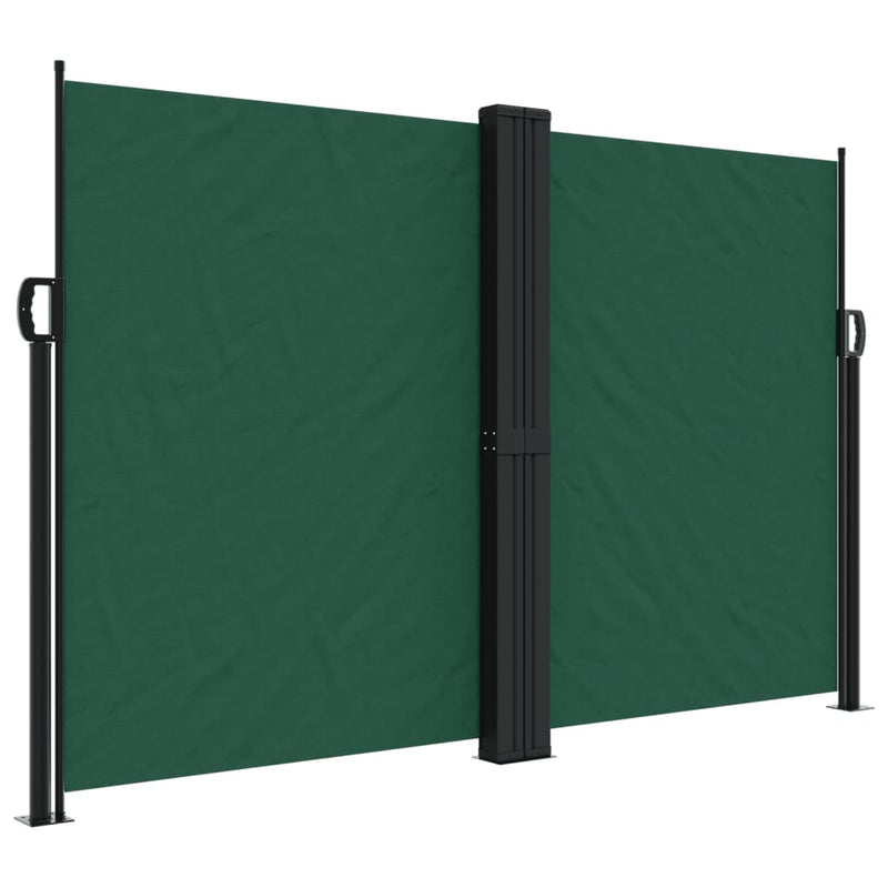 Load image into Gallery viewer, Vidaxl windscherm uittrekbaar 160x1000 cm donkergroen