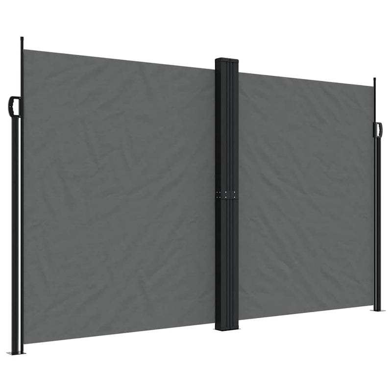 Afbeelding laden in galerijviewer, Vidaxl windscherm uittrekbaar 200x1000 cm antracietkleurig