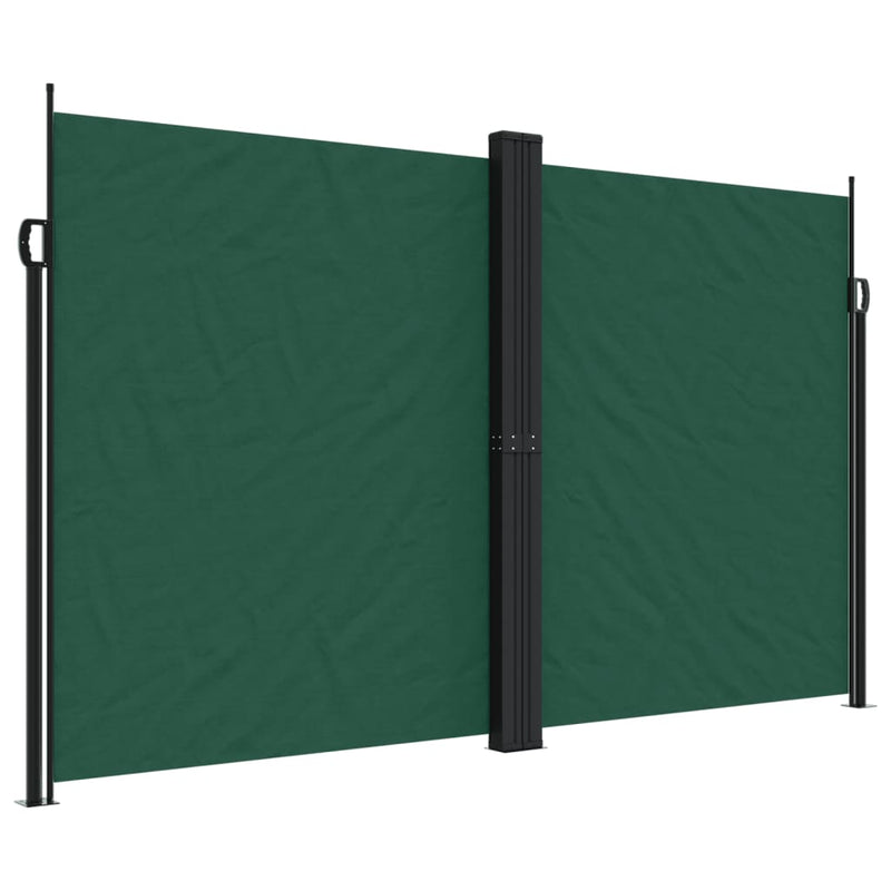 Load image into Gallery viewer, Vidaxl windscherm uittrekbaar 200x1000 cm donkergroen