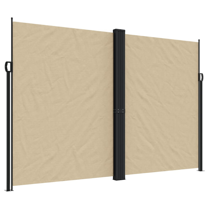 Load image into Gallery viewer, Vidaxl windscherm uittrekbaar 220x1000 cm beige