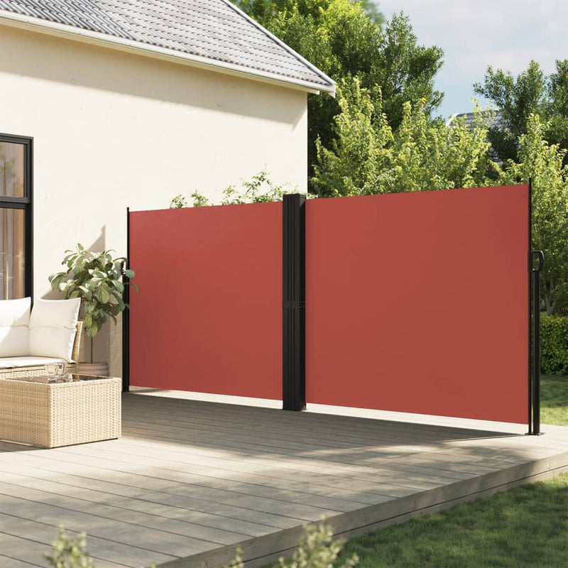 Load image into Gallery viewer, Vidaxl windscherm uittrekbaar 160x1200 cm terracottakleurig