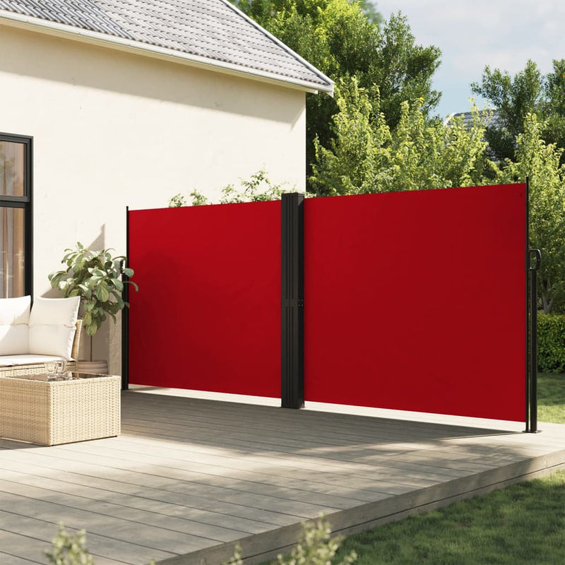 Load image into Gallery viewer, Vidaxl windscherm uittrekbaar 180x1200 cm rood