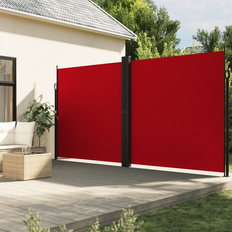 Load image into Gallery viewer, Vidaxl tuinscherm uittrekbaar 220x1200 cm rood