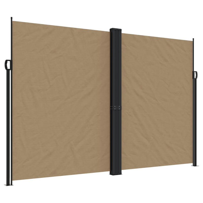 ギャラリービューアに画像をロードする, Vidaxl windscherm uittrekbaar 220x1200 cm taupe