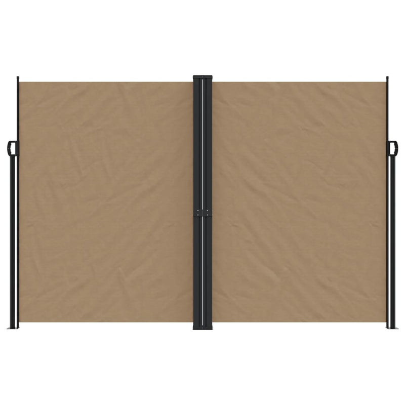 Load image into Gallery viewer, Vidaxl windscherm uittrekbaar 220x1200 cm taupe