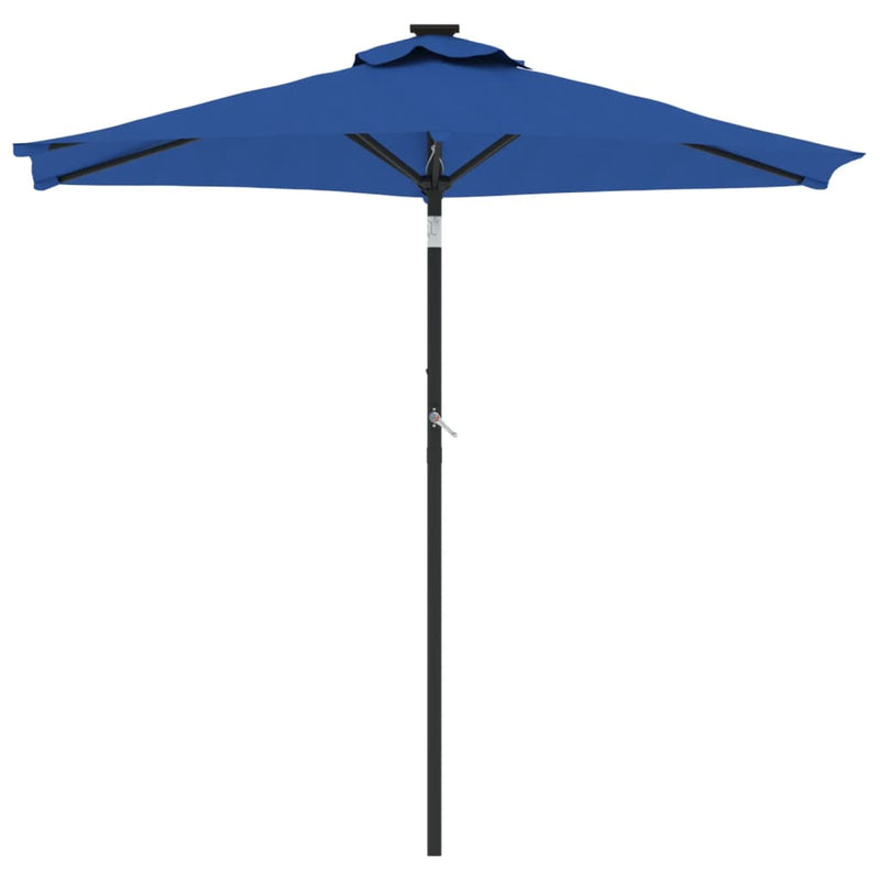 Load image into Gallery viewer, Vidaxl parasol met stalen paal 225x225x212 cm azuurblauw