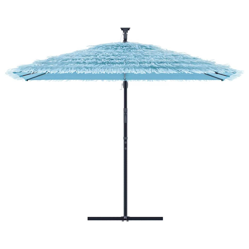 Cargue la imagen en el visor de la galería, Vidaxl parasol met stalen paal 290x290x238 cm blauw
