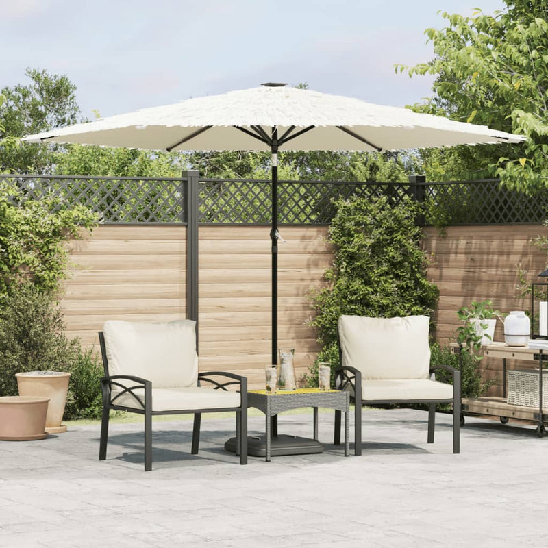 Load image into Gallery viewer, Vidaxl parasol met stalen paal 288x288x225 cm wit