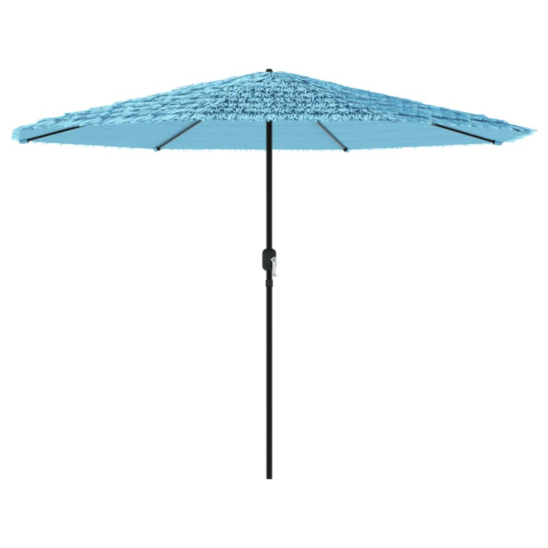 Afbeelding laden in galerijviewer, Vidaxl parasol met stalen paal 324x324x247 cm blauw