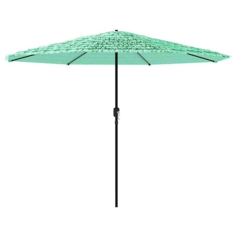 ギャラリービューアに画像をロードする, Vidaxl parasol met stalen paal 388x388x248 cm groen