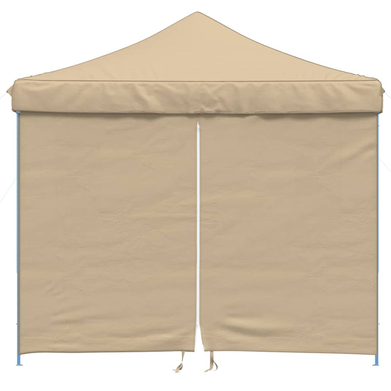 Load image into Gallery viewer, Vidaxl partytent inklapbaar pop-up met 4 zijwanden beige