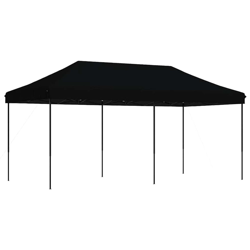 Afbeelding laden in galerijviewer, Vidaxl partytent inklapbaar pop-up 580x292x315 cm zwart