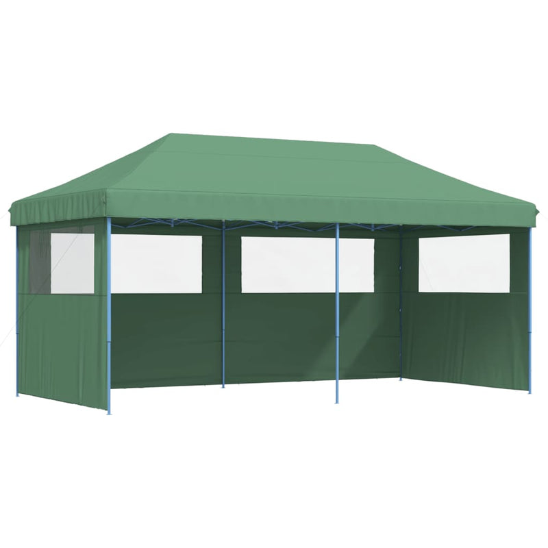 Load image into Gallery viewer, Vidaxl partytent inklapbaar pop-up met 3 zijwanden groen
