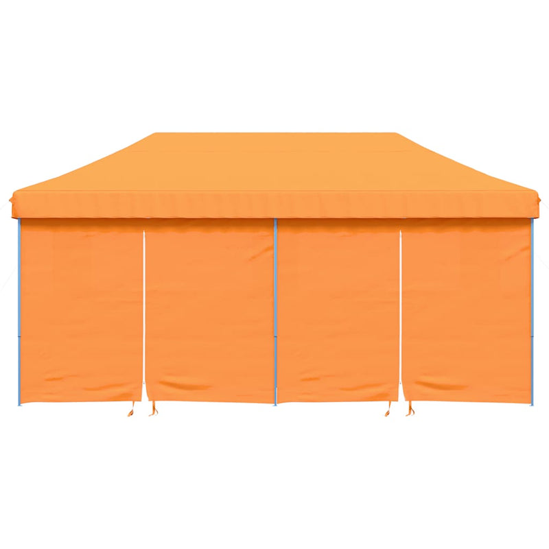 Cargue la imagen en el visor de la galería, Vidaxl partytent inklapbaar pop-up met 4 zijwanden oranje
