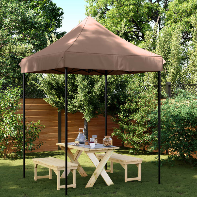 Load image into Gallery viewer, Vidaxl partytent inklapbaar pop-up 200x200x306 cm bruin