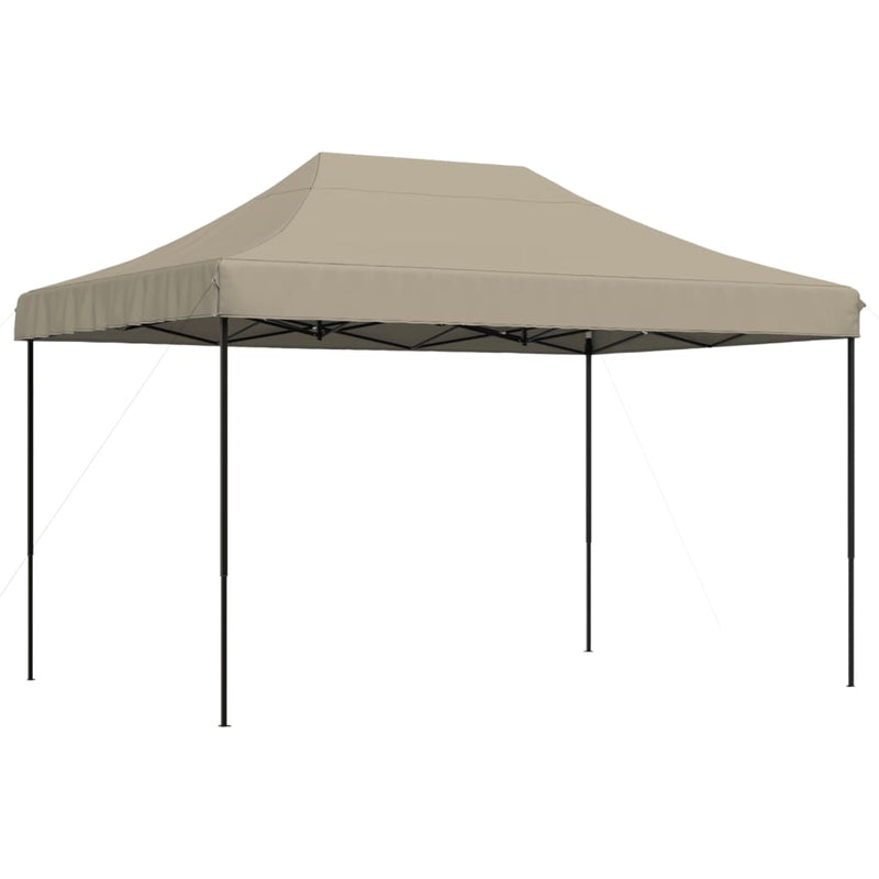 Cargue la imagen en el visor de la galería, Vidaxl partytent inklapbaar pop-up 410x279x315 cm taupe